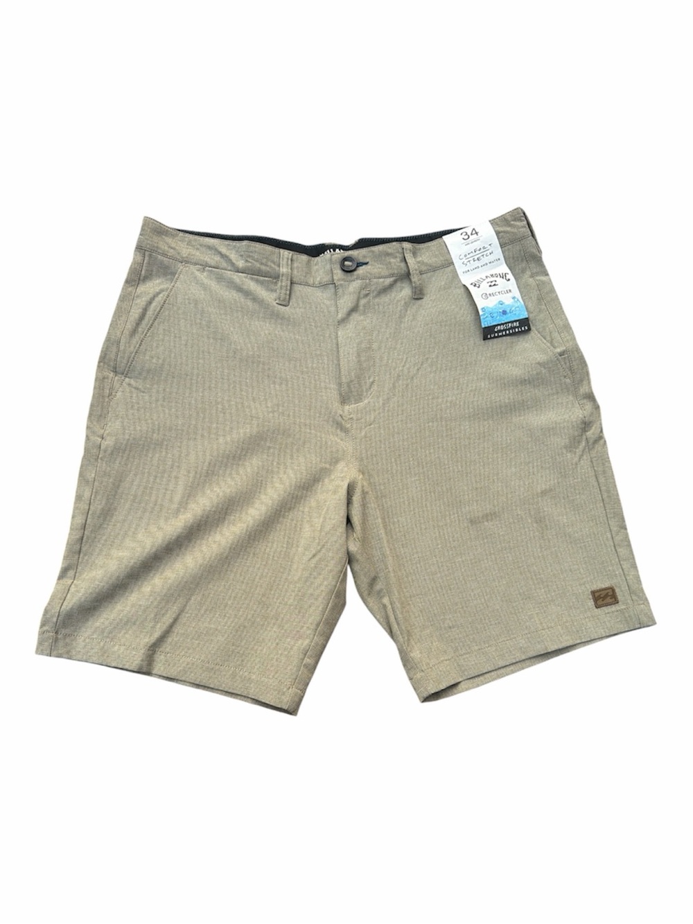 Billabong Men's Khaki Flat Front Shorts